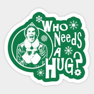 Who Needs A Hug? Buddy The Elf Sticker